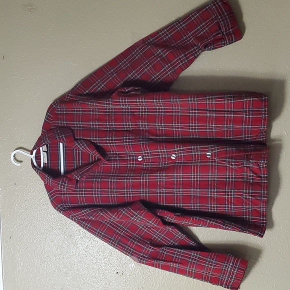 Vtg 90s LL Bean Flannel Tartan Plaid PJs Set XXL Tall Grandpa Boyfriend Pajamas - Picture 3 of 10